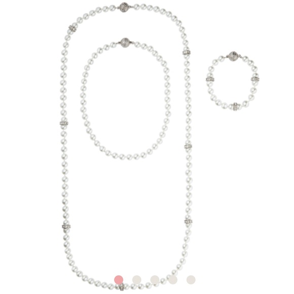 Convertible Pearl Necklace (Silver pearls) - Picture 8 of 8